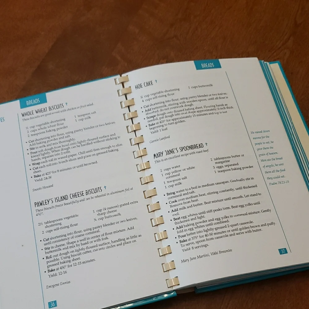 (2)Spiral-Bound Recipe Books - Coastal Cuisine & Blessed Isle (Set Of 2)